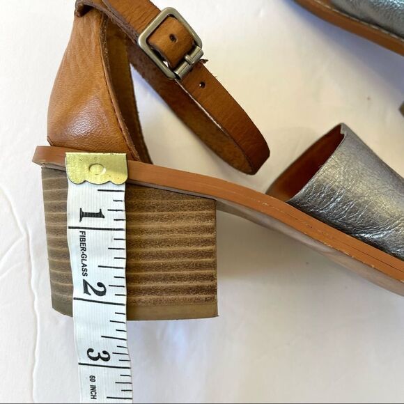 Madewell Warren Sandal in Silver and Leather , Sz 9‎ - Picture 7 of 11